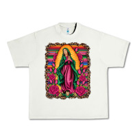 Pistachio our lady of guadalupe serape background Urban Heavy Tee - Artiststas