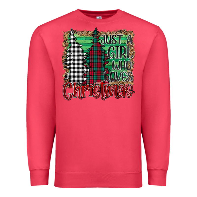 Just A Girl Who Loves Christmas Premium Sweatshirt by Bettercallsaul | Teevron