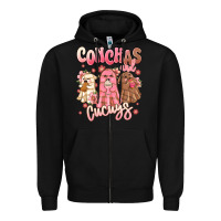 Black conchas and cucuys mexican desert ghosts Zipper Hoodie - MaliasSmallBusiness
