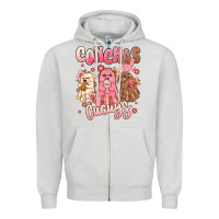 Dove Grey conchas and cucuys mexican desert ghosts Zipper Hoodie - MaliasSmallBusiness