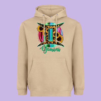 Gemini Sign Of Zodiac Heavyweight Hoodie Designed By Bettercallsaul