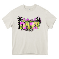 Hot Girl Summer With Palms Heavy Core Tee | Teevron