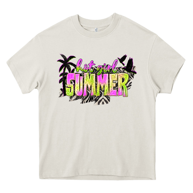Hot Girl Summer With Palms Heavy Core Tee by texasbilliewilder | Teevron