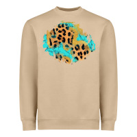 Mushroom glitter leopard turquoise patch Heavyweight Sweatshirt - AdoDesignShop