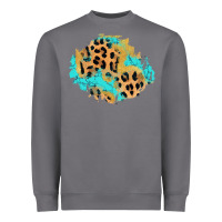 Storm glitter leopard turquoise patch Heavyweight Sweatshirt - AdoDesignShop