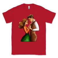 Red valentines day couple Classic Tee - AdoDesignShop