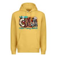 Antique Gold Christmas cna certified nursing assistant Premium Hoodie - JahusDesignShop