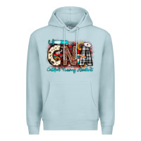 Blue Mist Christmas cna certified nursing assistant Premium Hoodie - JahusDesignShop