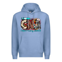 Colony Blue Christmas cna certified nursing assistant Premium Hoodie - JahusDesignShop
