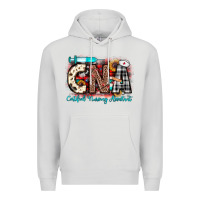 Dove Grey Christmas cna certified nursing assistant Premium Hoodie - JahusDesignShop