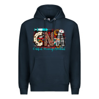 Navy Christmas cna certified nursing assistant Premium Hoodie - JahusDesignShop
