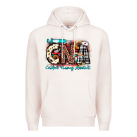 Pale Pink Christmas cna certified nursing assistant Premium Hoodie - JahusDesignShop