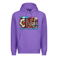 Purple Christmas cna certified nursing assistant Premium Hoodie - JahusDesignShop