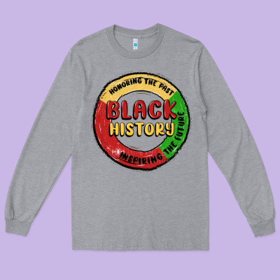Honoring The Past Inspiring Future Long Sleeve Tee Designed By Maliassmallbusiness