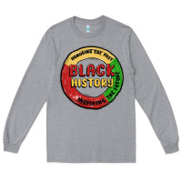 Heather Grey honoring the past inspiring future Long Sleeve Tee - MaliasSmallBusiness