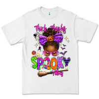 White Thick Thighs Spooky Vibes Premium Tee - texasbilliewilder
