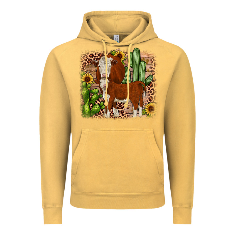 Hereford Cactus Sunflower Vintage Hoodie by JahusDesignShop | Teevron