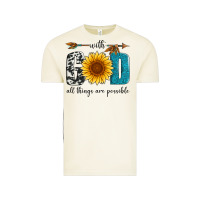 Vintage Arctic with god all things are possible Vintage Tee - Artiststas