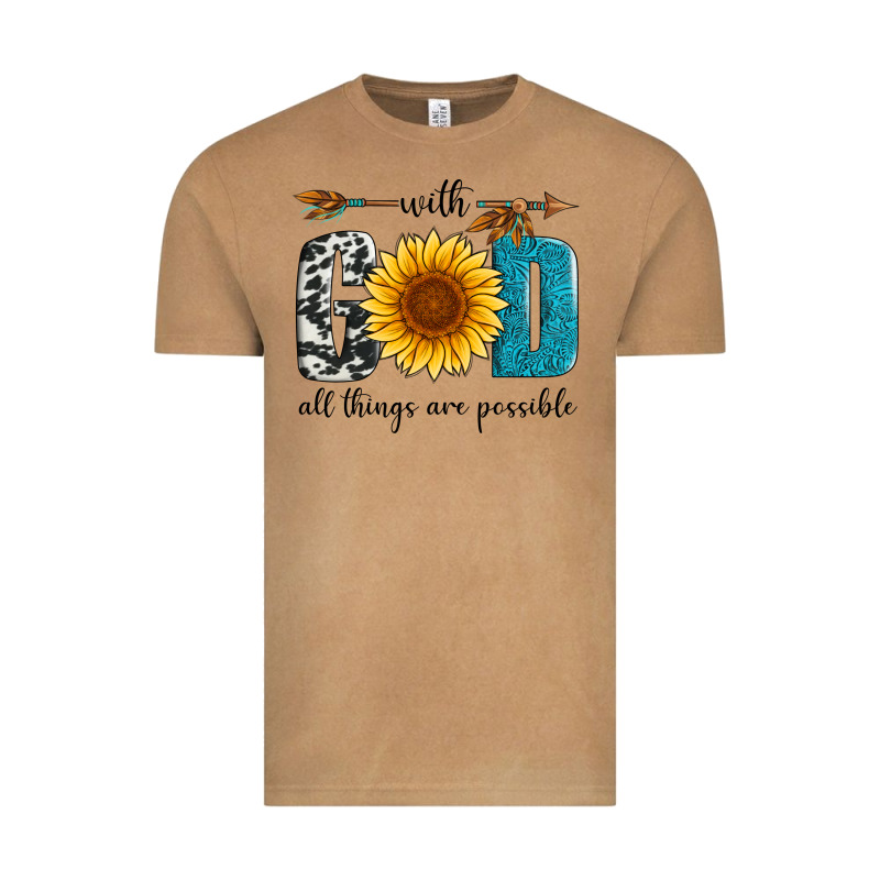With God All Things Are Possible Vintage Tee by Artiststas | Teevron