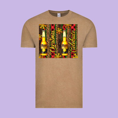 Beer Bottle For Christmas Vintage Tee Designed By Adodesignshop