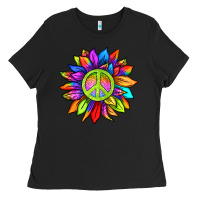 Black pride sunflower Ladies Tee - texasbilliewilder