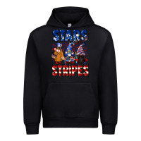 Black Stars and stripes gnomes 4th of july Urban Hoodie - CowGirlArtShop