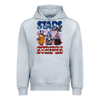 Heather Grey Stars and stripes gnomes 4th of july Urban Hoodie - CowGirlArtShop