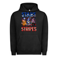 Pigment Black Stars and stripes gnomes 4th of july Urban Hoodie - CowGirlArtShop