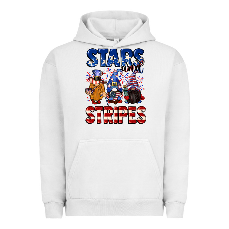 Stars And Stripes Gnomes 4th Of July Urban Hoodie by CowGirlArtShop | Teevron