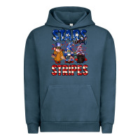 Pigment Midnight Navy Stars and stripes gnomes 4th of july Urban Hoodie - CowGirlArtShop