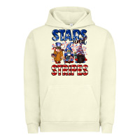 Pigment Pistachio Stars and stripes gnomes 4th of july Urban Hoodie - CowGirlArtShop