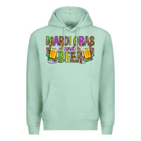 Seafoam Mardi Gras and beer Premium Hoodie - NancyCooperArtShop