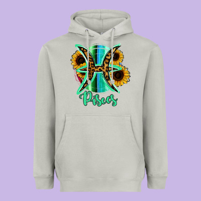 Pisces Zodiac Heavyweight Hoodie Designed By Bettercallsaul