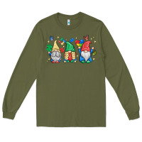 Army Green autism gnome Long Sleeve Tee - MaliasSmallBusiness