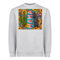 Heather Grey western mama with baby bear Heavyweight Sweatshirt - Artiststas