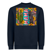 Navy western mama with baby bear Heavyweight Sweatshirt - Artiststas
