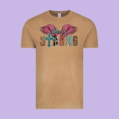 She Is Strong Vintage Tee Designed By Artiststas