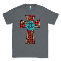 Charcoal Heather christmas cross Classic Tee - BarkalooDesign