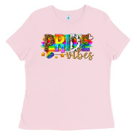 Bubblegum Pink pride vibes Ladies Tee - texasbilliewilder