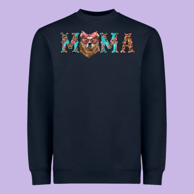 Mama With Bear Heavyweight Sweatshirt Designed By Artiststas