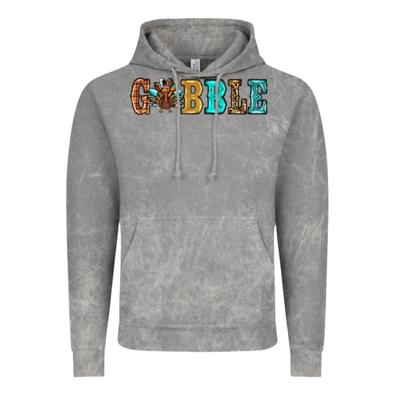 Gobble Thanksgiving Turkey Vintage Hoodie by RanaPortraitStore | Teevron