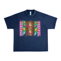 Navy easter leopard egg bunny brush stroke Urban Heavy Tee - Artiststas