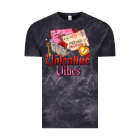 Cloud Black valentine vibes Vintage Tee - AdoDesignShop