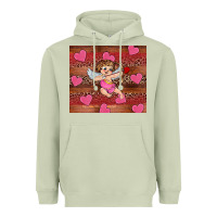 Matcha valentine's day cupid heart Heavyweight Hoodie - RanaPortraitStore