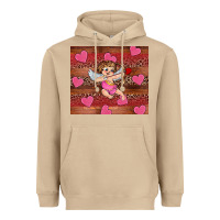 Mushroom valentine's day cupid heart Heavyweight Hoodie - RanaPortraitStore
