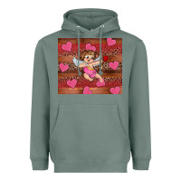Sage valentine's day cupid heart Heavyweight Hoodie - RanaPortraitStore