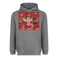 Valentine's Day Cupid Heart Heavyweight Hoodie | Teevron