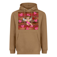 Toasted Coconut valentine's day cupid heart Heavyweight Hoodie - RanaPortraitStore