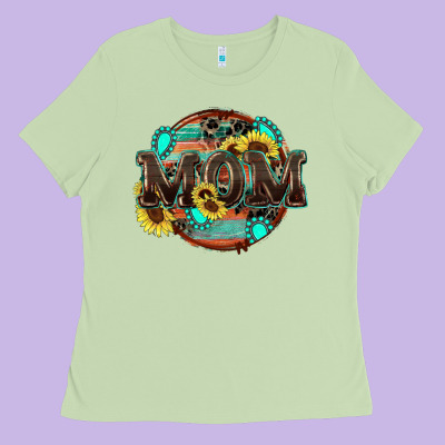 Western Mom Ladies Tee Designed By Zillion Design Studio