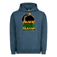 Pigment Midnight Navy Black magic girl Urban Hoodie - HowdyJamesFarm